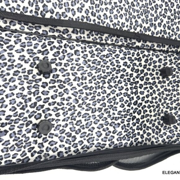 Dog Cat Carrier Animal Print Soft Sided Pets Portable Folding Polyester Bag - Picture 7 of 11